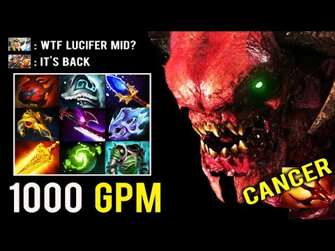 CRAZY FORGOTTEN HERO MID IS BACK! New 7.23 Scepter Doom Rework 1000 GPM Gold Digger Carry Dota 2