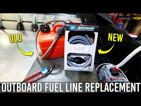 How To Replace Boat Gas Tank Line | Outboard Fuel Line Assembly Replacement