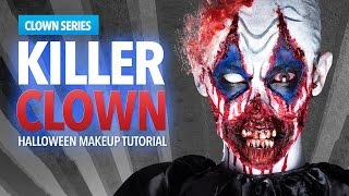 Killer Clown Halloween Makeup Tutorial