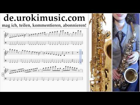 Saxophonunterricht Tenor The Chainsmokers ft. Halsey - Closer Teil#1 um-995