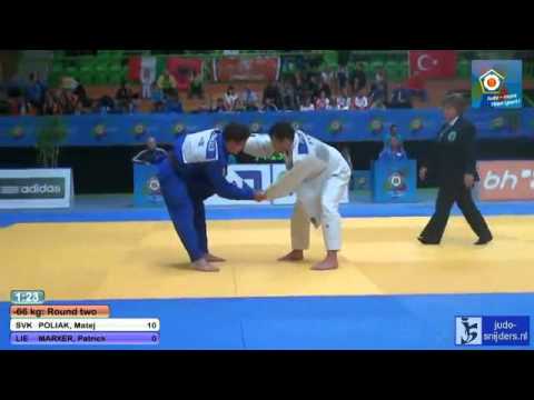 Judo 2013 European Championships Juniors: Polak (SVK) - Marxer (LIE) [-66kg]
