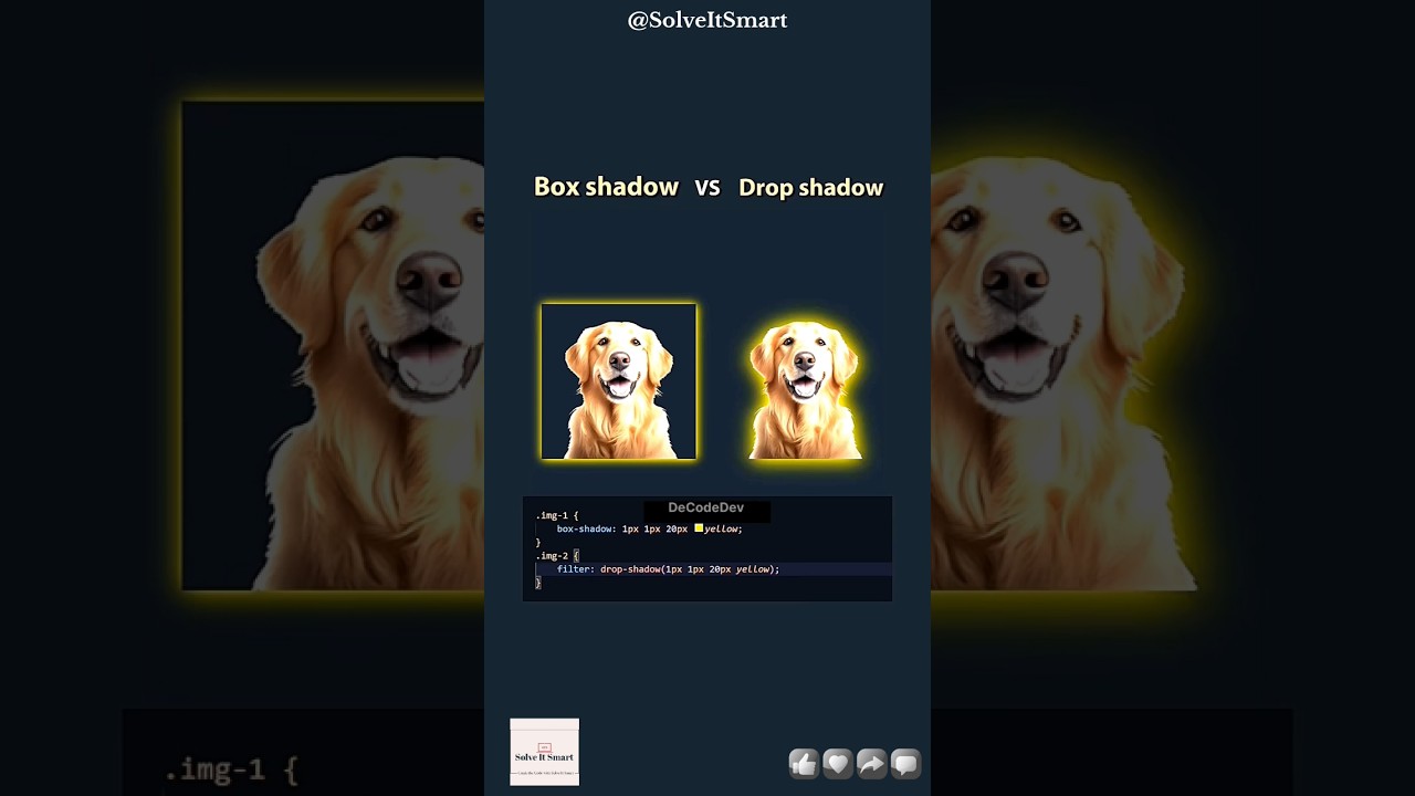 🥵🔥 Box Shadow VS Drop Shadow in CSS || Solve It Smart
