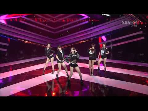 110904 SBS Inkigayo MBLAQ + 4Minute - Special Dance and Stage Show