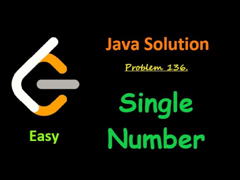 Leetcode Problem 136 Single Number Easy Java Solution