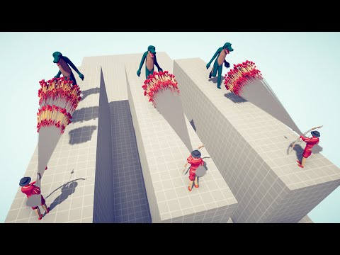 3x BARYONIX vs 3x EVERY GOD - Totally Accurate Battle Simulator TABS