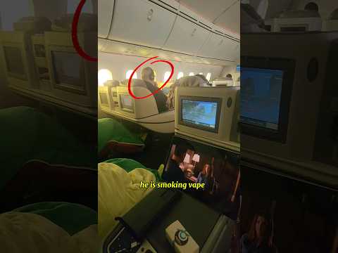 When someone smokes vape on a plane, is it legal?