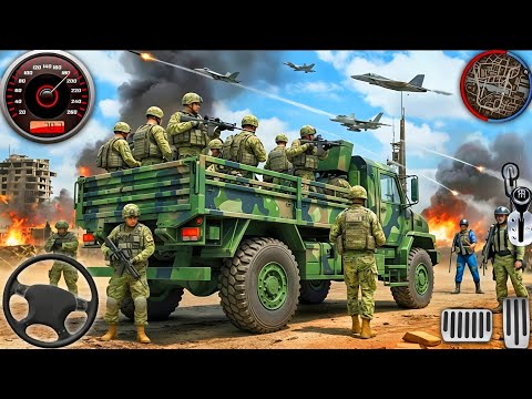 Army Cargo Truck Simulator 3D - US Military Offroad Driving Game 2026 - Android Gameplay 