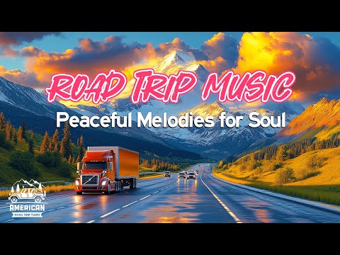 Journey Through American Street, Driving with Guitar Relaxing Music, Peaceful Melodies for Soul