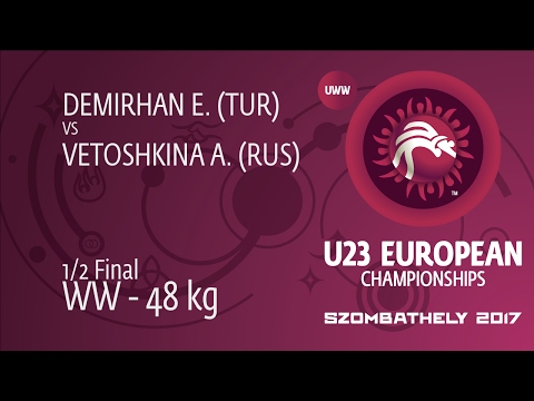 1/2 WW - 48 kg: A. VETOSHKINA (RUS) df. E. DEMIRHAN (TUR) by TF, 15-4