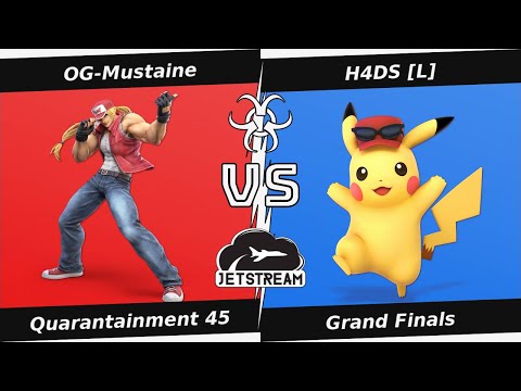 Quarantainment 45 Grand Finals - OG-Mustaine (Terry) Vs. H4DS [L] (Pikachu) Smash Ultimate - SSBU