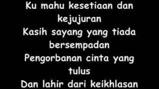 Siti Nurhaliza-Ku Mahu Lyrics