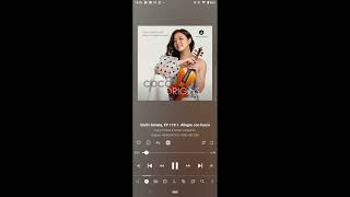 [Air-Recording-2] Enjoy Hi-Res sound with smartphone+Bluetooth-Poulenc : Sonate Pour Violon Et Piano