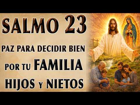 TUS HIJOS Y GRANDHIJOS, TUS FAMILIA, SALMO 23 PAZ TO THINK CLEARLY Y DECIDE WELL