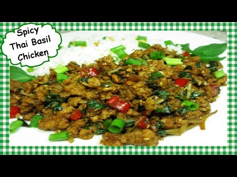 How to Make Spicy Thai Basil Chicken ~ Easy Spicy Healthy Thai Chicken Stir Fry
