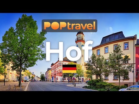 HOF, Germany 🇩🇪 - 4K walking tour with captions