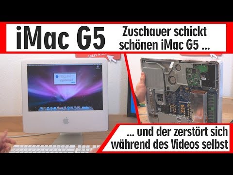 iMac G5 zerstört sich selbst während des Videos - Mainboard defekt - CPU überhitzt und stinkt Video