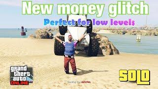 *SOLO* New money glitch for low levels ( GTA 5 online ) GOOD FOR BEGINNERS XBOX/PS4/PC