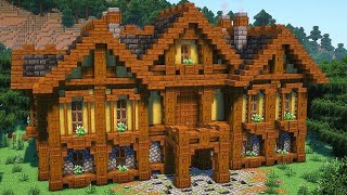 Minecraft: How to build a Mansion | Tutorial