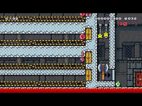 Super Mario Maker: Small Mario Conveyor (50 Sec)