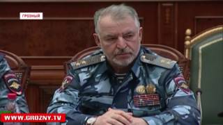 Кадыров провел совещание  с руководством МВД РФ по ЧР, УФСВНГ РФ  по ЧР и командирами подразделений 