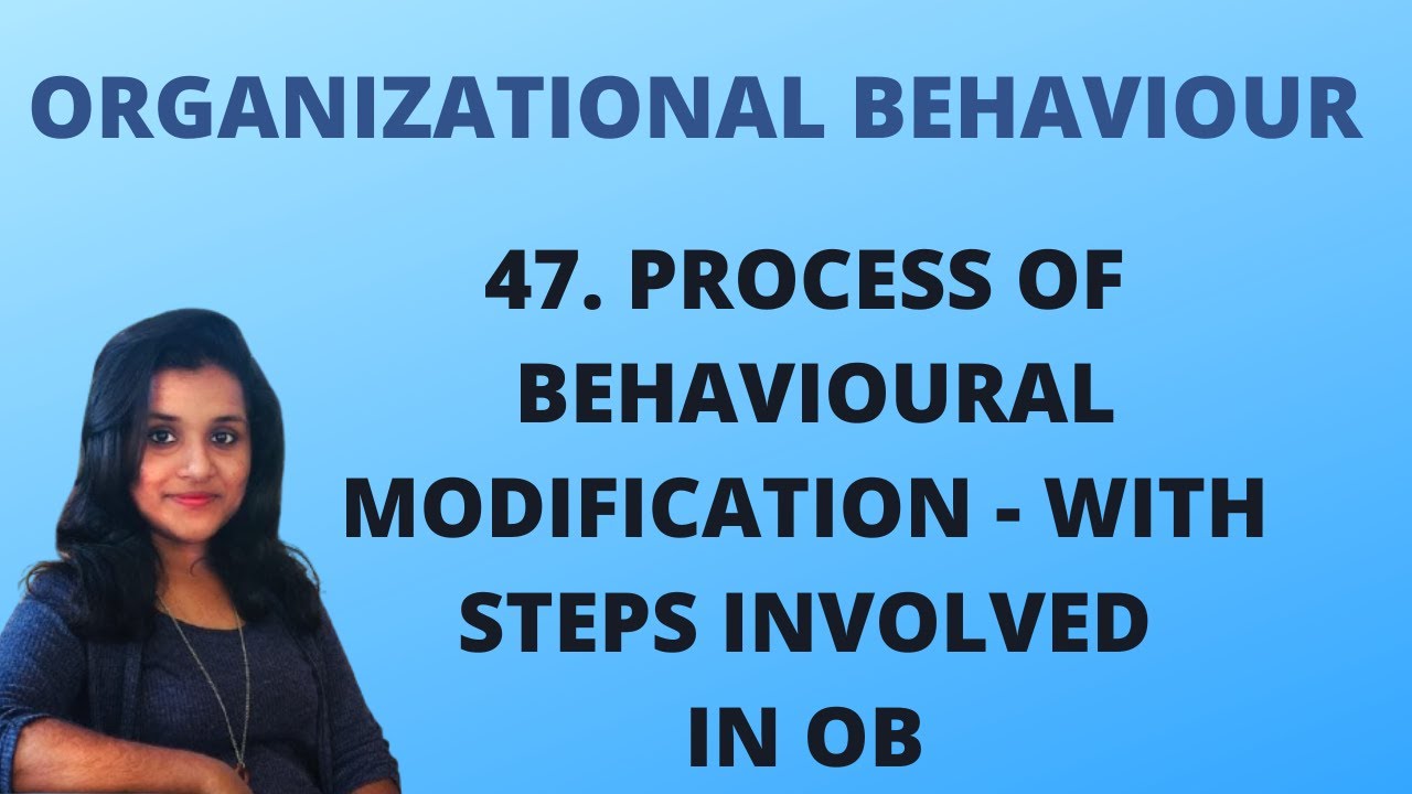 Process Of Behavioural Modification - Steps Involved in OB |L 47||OB|