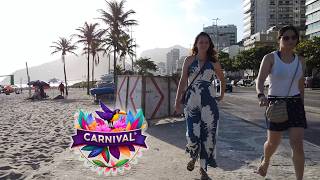Walking From Ipanema Beach to The Famous Leblon Beach at Sunset