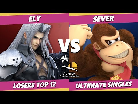 Abierto Puerto Vallarta Losers Top 12 - SeveR (Donkey Kong, Wolf) Vs. Ely (Sephiroth) SSBU Ultimate