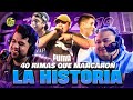 REACCIONAMOS A 40 RIMAS QUE MARCARON LA HISTORIA DEL FREESTYLE! - EYOU TV