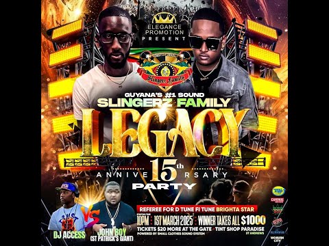 SLINGERZ FAMILY LIVE IN GRENADA DJ MILLER 9 X SELECTOR TALLBOSS