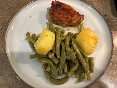 How to Make Perfect Baked Chicken, Green Beans, and Potatoes Every Time! #quickandeasymeals