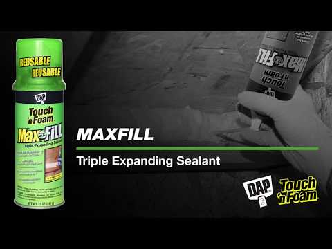 Fill Large Gaps Around Your Home With Max Fill Triple Expanding Sealant