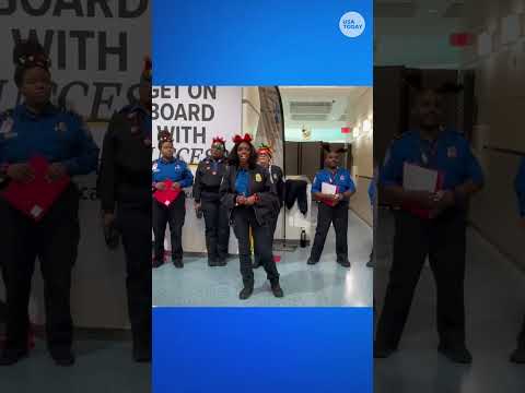 Watch TSA workers 'sleigh' Mariah Carey's Christmas hit