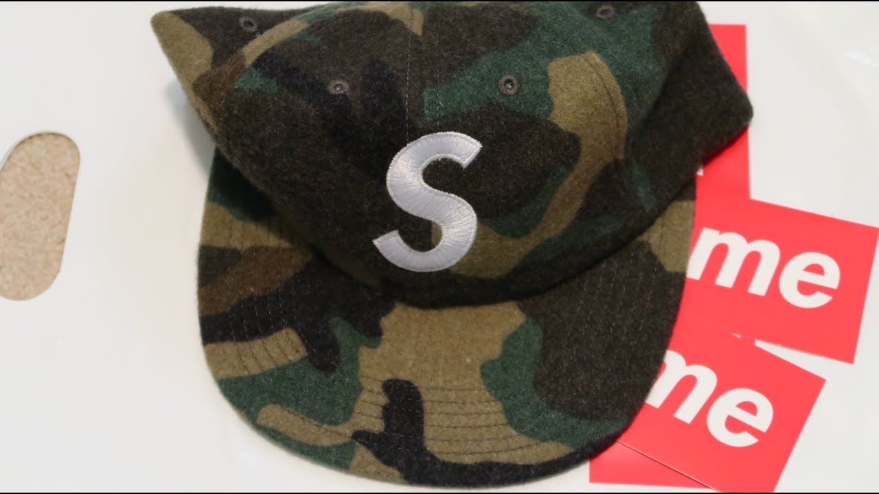 Supreme FW17 Pickup/Unboxing Week 12 Wool S logo 6 Panel Camo