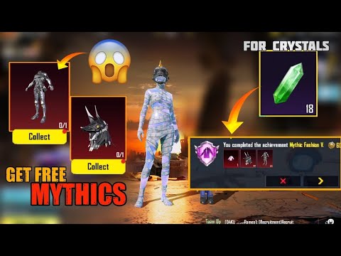 😱 Get Free 2 Mythics New Trick | How To Complete Mythic Fashion For Green Crystals | PUBGM