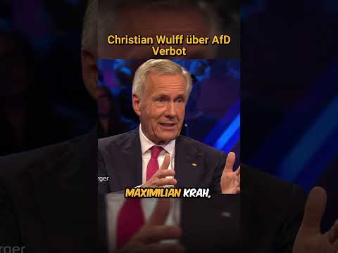Christian Wulff bei #maischberger  über die AfD.