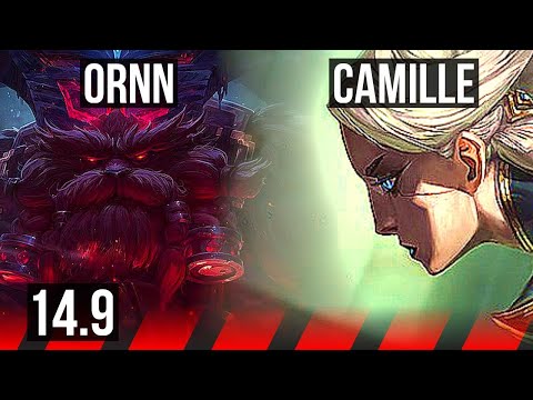 ORNN vs CAMILLE (TOP) | 1500+ games, 5/2/8 | EUW Grandmaster | 14.9