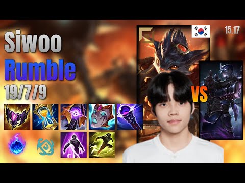 Siwoo Top Rumble vs Shen lol KR solo rank Full Game 15.17 | 시우 럼블 vs 쉔