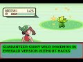 GUARANTEED WILD SHINY POKEMON IN EMERALD(How to RNG Wild Pokemon in Emerald)