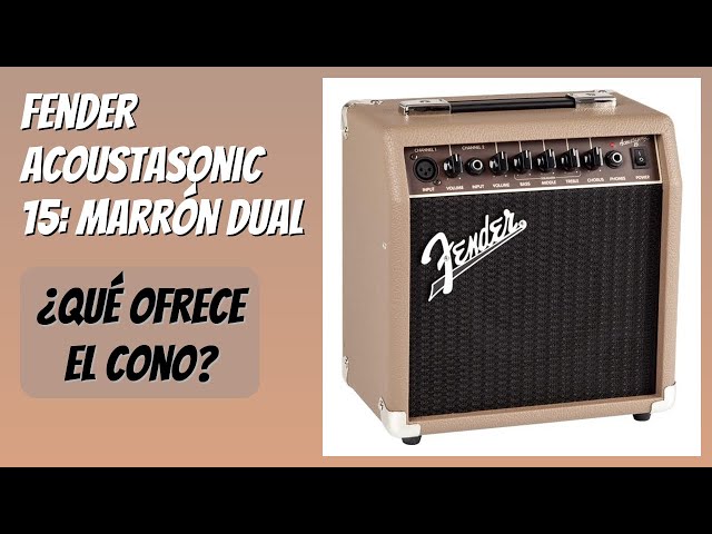 Vídeo relacionado con Fender Acoustasonic 15, Amplificador Combo para Guitarra Acústica, 15W, Color Marrón, Entrada Doble (Micrófono + Guitarra), Óptimo para Cantautores