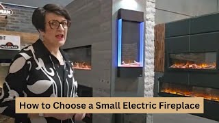 How to Choose a Small Electric Fireplace #electricfireplace #electricfire #fireplacedecor