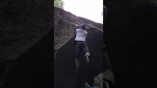 Video thumbnail of 黄泉がえり (Yomigaeri), 三段 (7c+). 豊田 (Toyota)