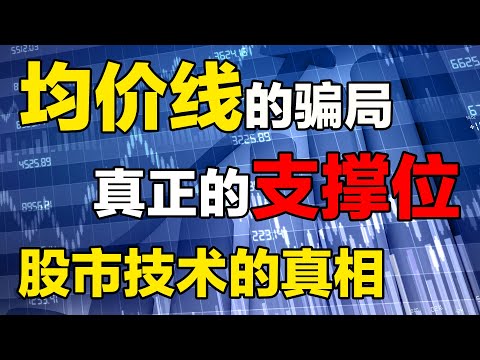 【支撑位与压力位】真正的支撑位与压力位，均价线的骗局，什么是股市技术的真相，散户看完恍然大悟！#支撑位与压力位 #均价线 #股市技术