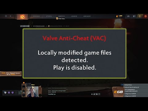VAC message received by observer live on EEU DPC game