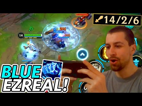 BLUE Ezreal is INSANE in Wild Rift! 🤯 (Build + Runes)