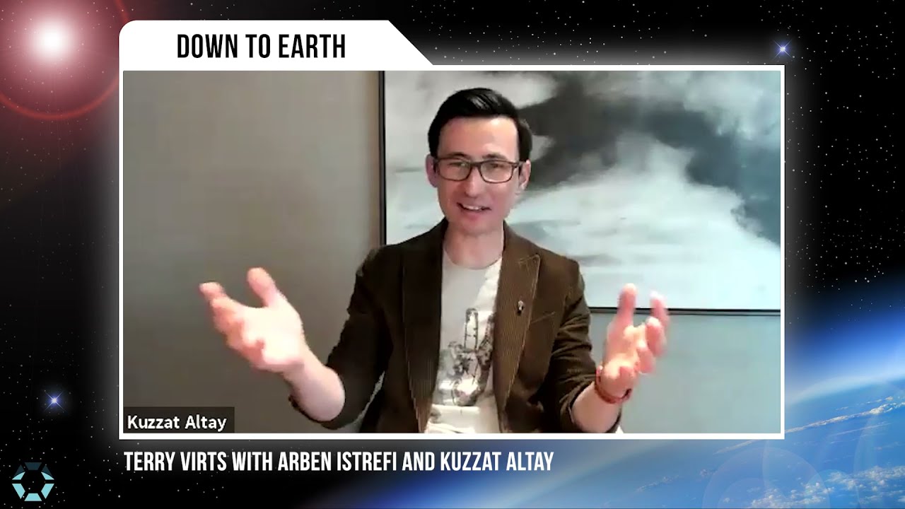 Terry Virts with Kuzzat Altay & Arben Istrefi (CEO & COO from Cydeo)