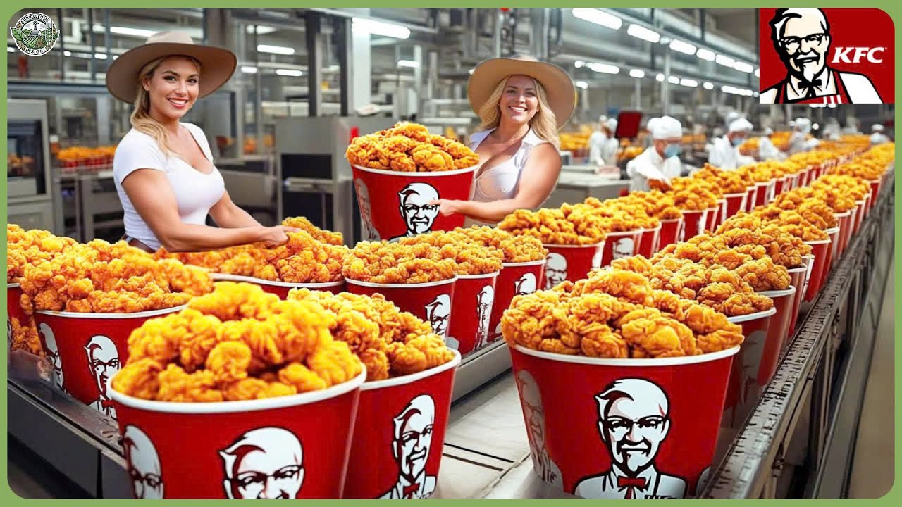 How Million Tons of KFC Fried Chicken Are Made - Amazing Process of Crispy Fried Chicken