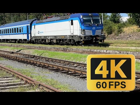 Odjezd Vlaku IC 515 ze stanice Františkovy lázně