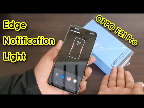 Oppo F21 Pro Edge Notification Light Settings