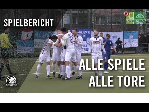 Alle Spiele, alle Tore (Viertelfinale, Landespokal)