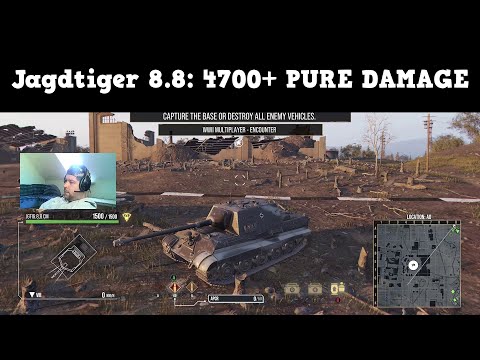 Jagdtiger 8.8 "4700+ PURE DAMAGE" Gameplay at "PILSEN" map - WoT Console